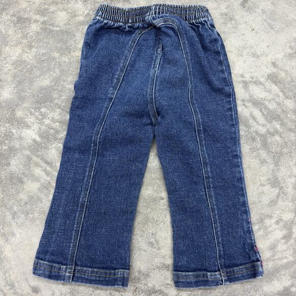 Pooh 100 Acre Collection Embroidered Blue Jeans Sz 2T Cotton Snap Button Fly - Picture 3 of 8
